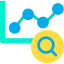 Line chart icon 64x64