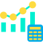 Bar chart icon 64x64