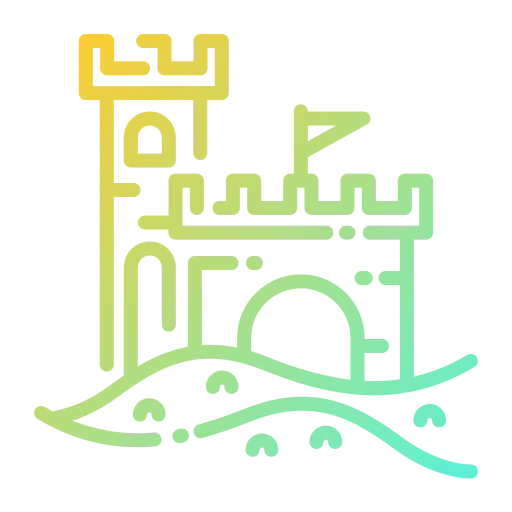 Sand castle icon