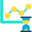 Line chart icon 64x64