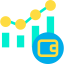 Bar chart icon 64x64
