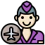 Flight attendant icon 64x64