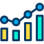 Bar chart icon 64x64