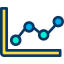 Line chart icon 64x64