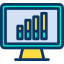 Bar chart icon 64x64