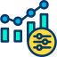 Bar chart icon 64x64
