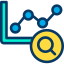 Line chart icon 64x64