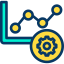Line chart icon 64x64