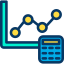 Line chart icon 64x64