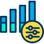 Bar chart icon 64x64
