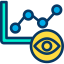 Line chart icon 64x64