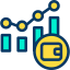 Bar chart icon 64x64