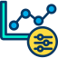 Line chart icon 64x64