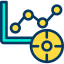 Line chart icon 64x64