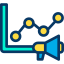 Line chart icon 64x64