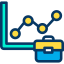 Line chart icon 64x64