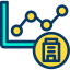 Line chart icon 64x64