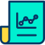 Line chart icon 64x64