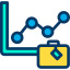 Line chart icon 64x64