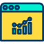 Bar chart icon 64x64