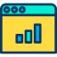 Bar chart icon 64x64