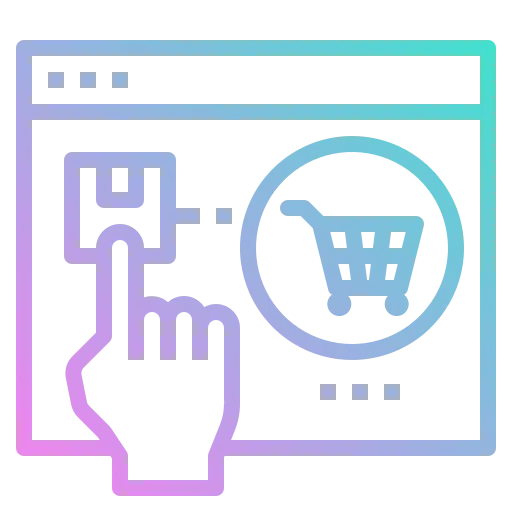 Online shopping ícone