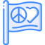 Peace and love icon 64x64