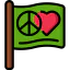 Peace and love icon 64x64