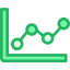 Line chart icon 64x64