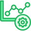 Line chart icon 64x64