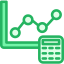 Line chart icon 64x64