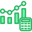 Bar chart icon 64x64