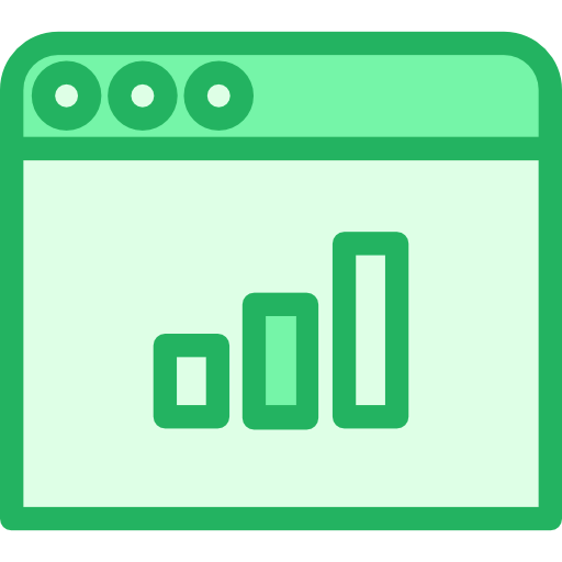 Bar chart icône