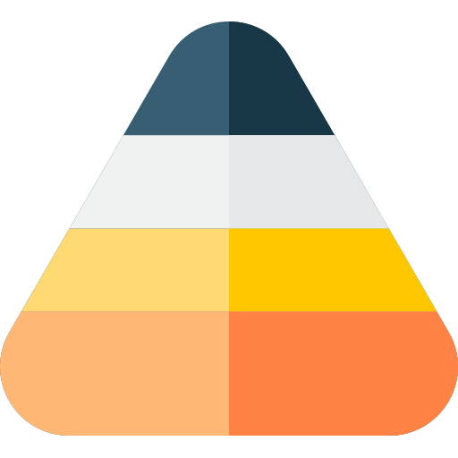 Pyramid chart ícone
