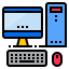 Desktop computer icon 64x64