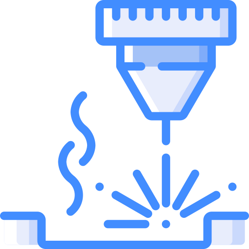 Laser cutting machine icon