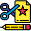 Paper cutting icon 64x64
