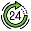 24 hours icon 64x64