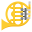 French horn icon 64x64