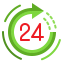 24 hours icon 64x64