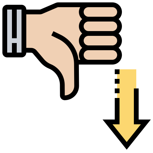 Thumb down icon