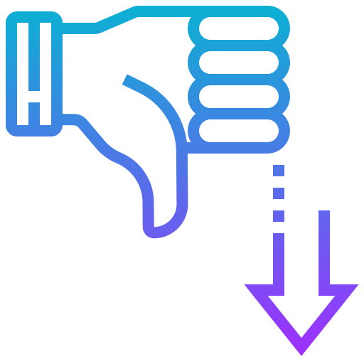 Thumb down icon