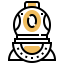 Diving helmet icon 64x64
