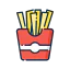 French fries icon 64x64