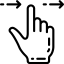 Swipe right icon 64x64