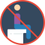 No sitting icon 64x64