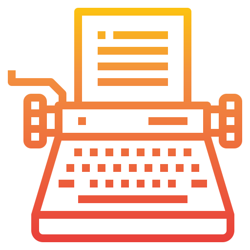 Typewriter icon