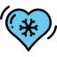 Cold heart icon 64x64