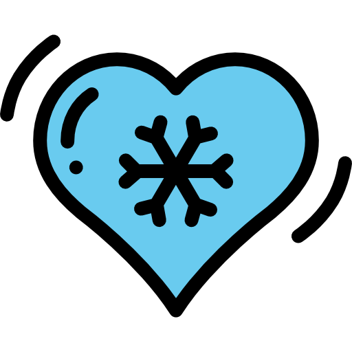 Cold heart icon