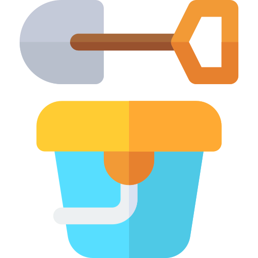 Sand bucket icon